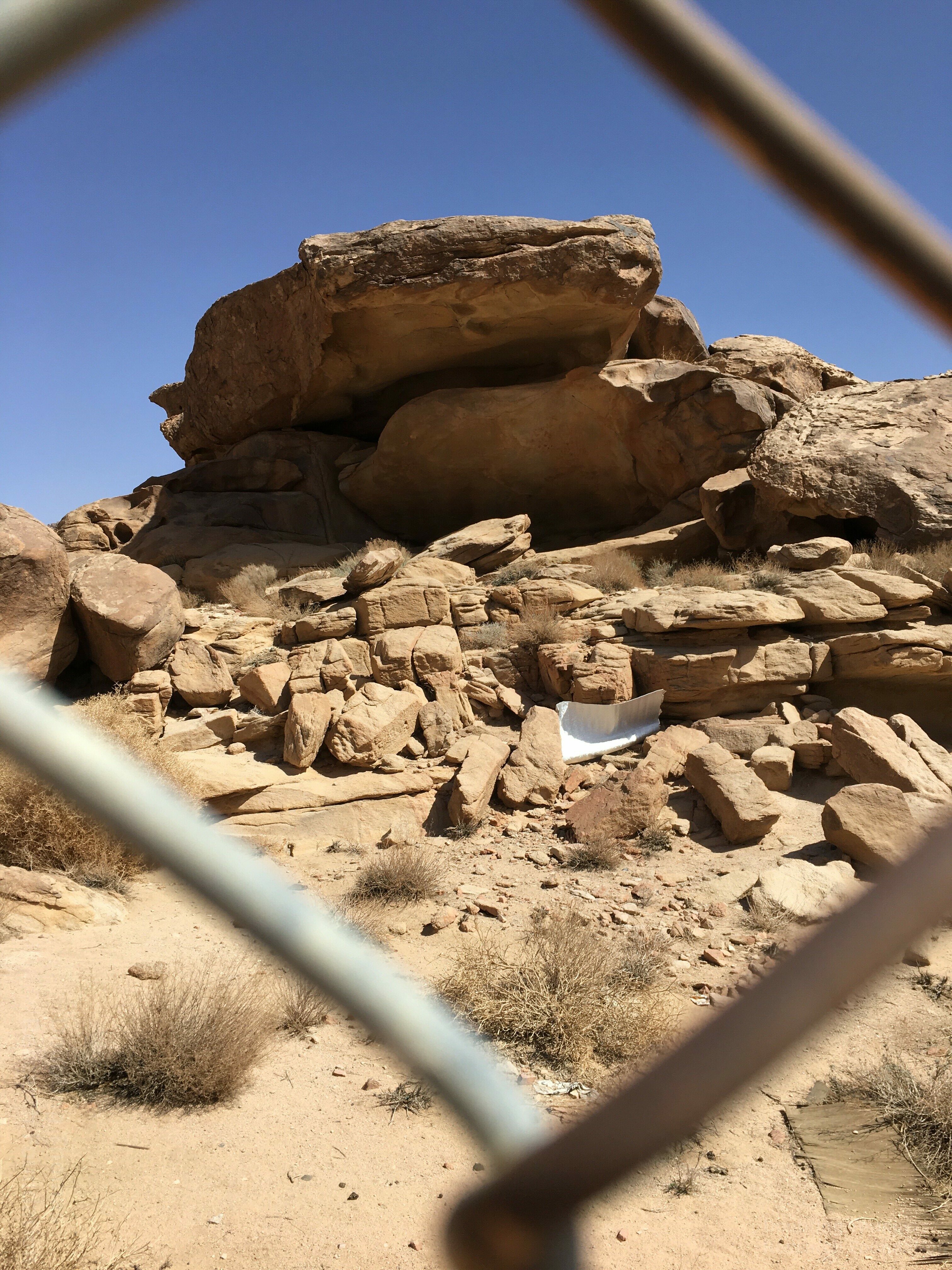golden calf worship site rock pile